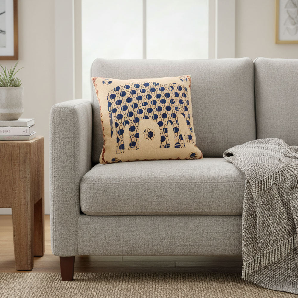 The Indigo Herd Artisan Block-Print Pillow Cover Set of 2