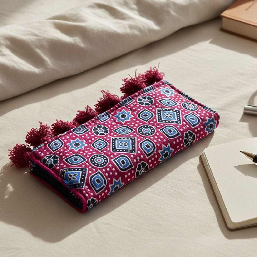 Kasida Kari Hand-Embroidered Ethnic Clutch Bag
