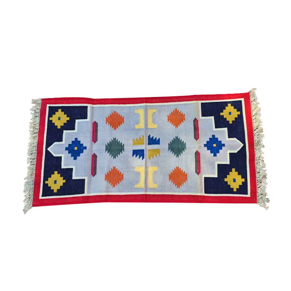 The Folk Art Medallion Cotton Durrie - Image 1