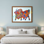 Handmade Gond Art Bull Painting on Paper