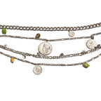 Bohemian Coin & Bead Layered Kamarband - Madhues