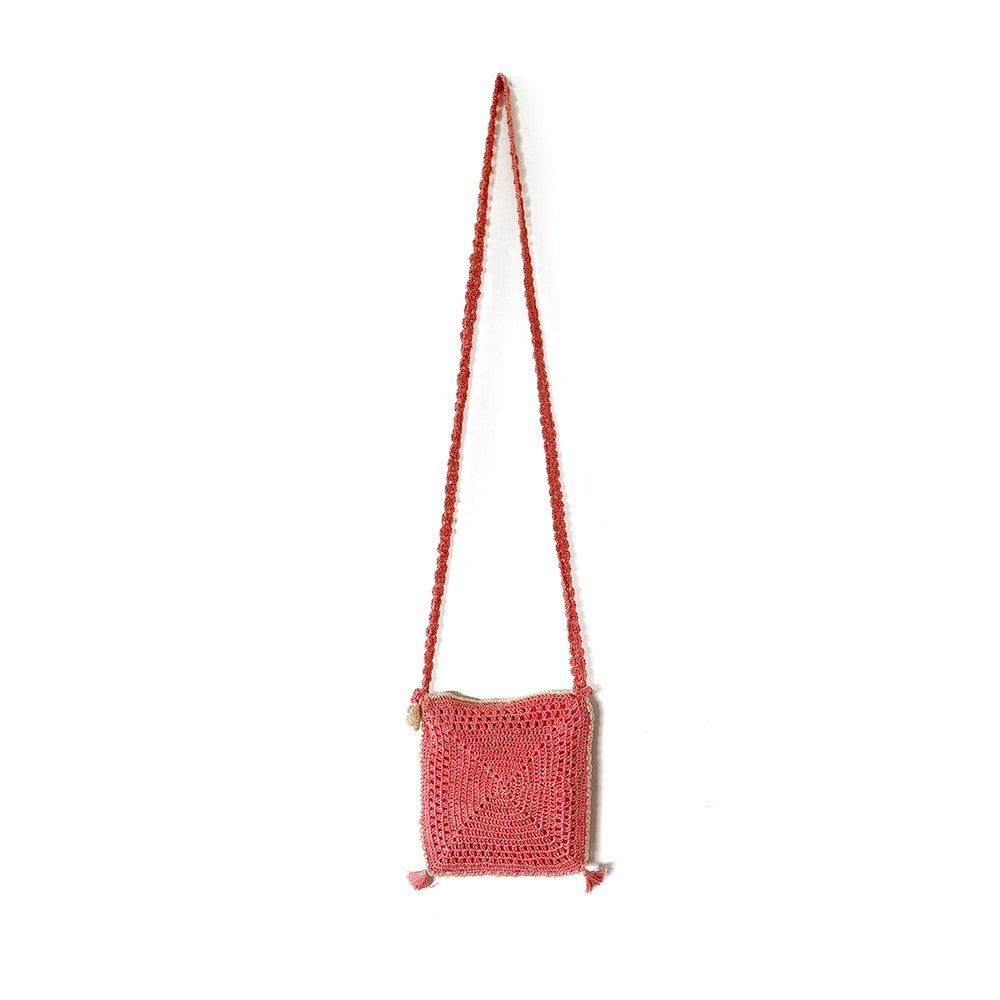 Rosebud Crochet Crossbody Bag