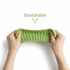 Handmade Ribbed Knit Fingerless Gloves - Soft Winter Arm Warmers