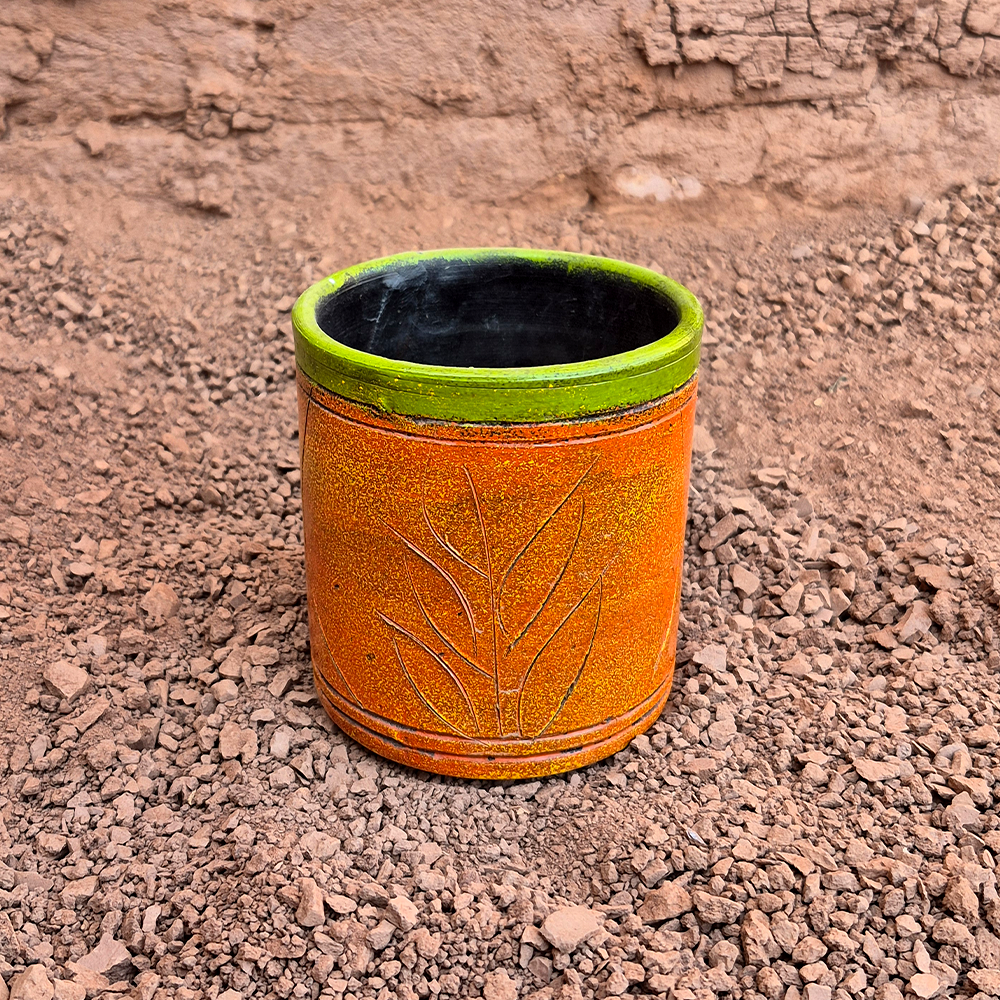 Rustic Cylinder Succulent Planter - Madhues