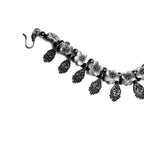 Oxidized Silver Waistband with Tassels - Madhues