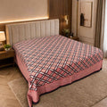 Geometric Murugan South Cotton Hand Block Printed Bedsheet