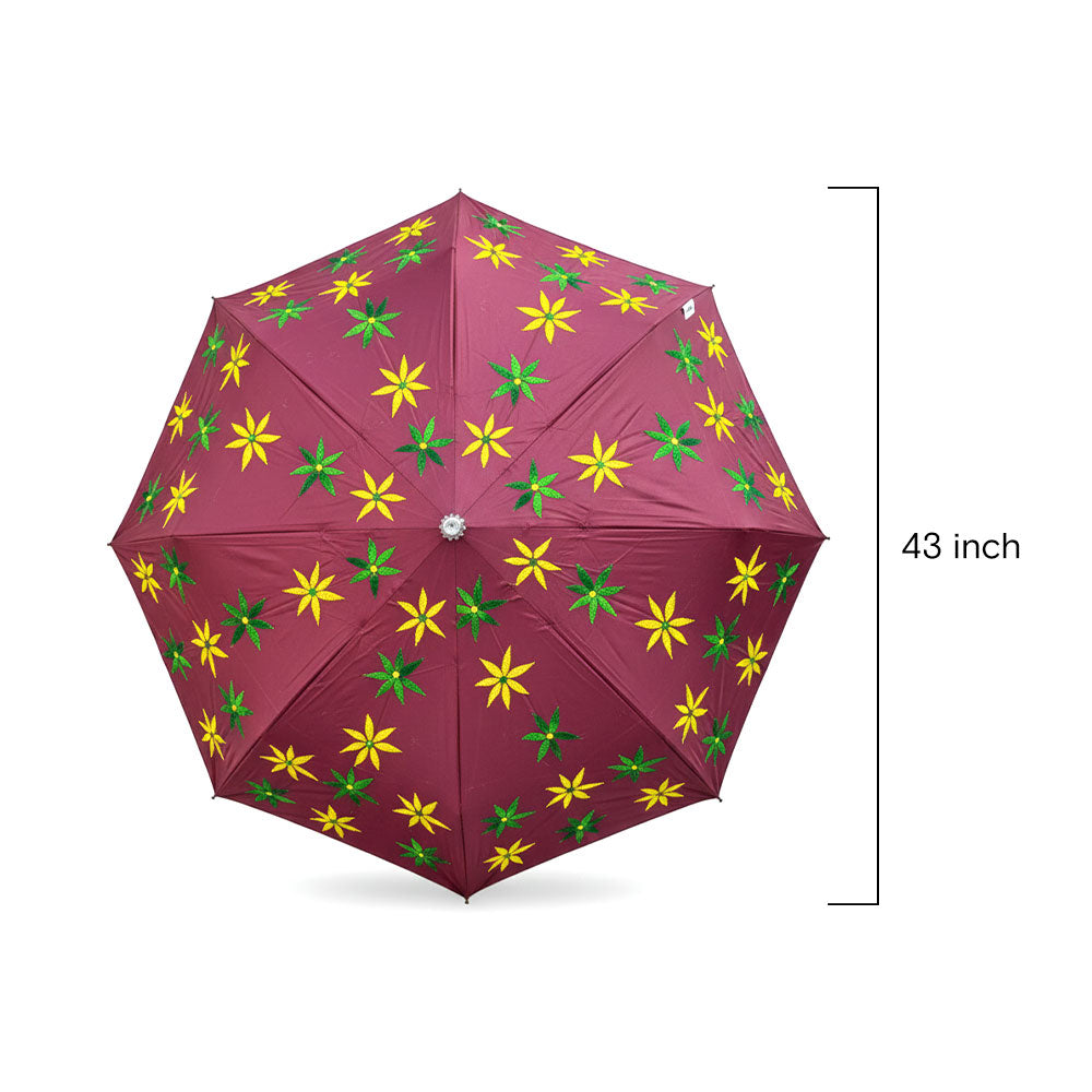 Sunshine Bloom Embroidered Parasol - Madhues