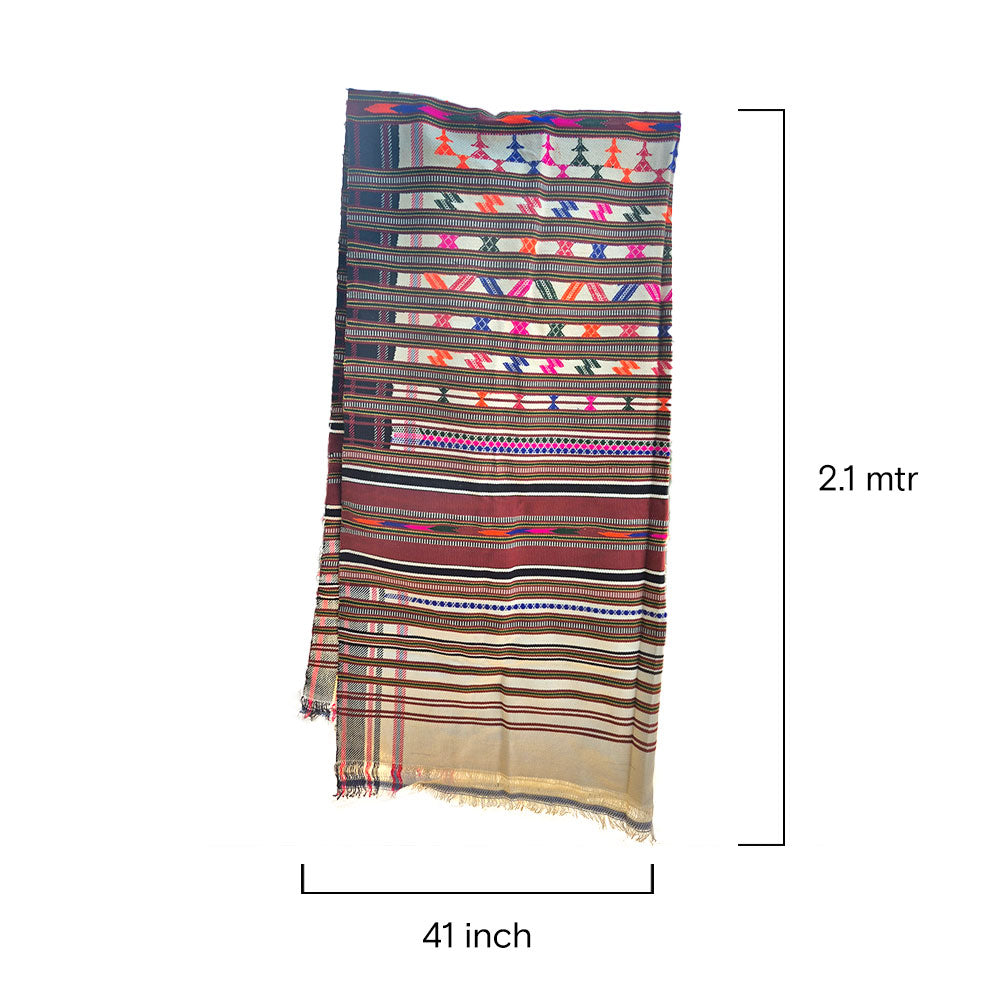 Intricate Rajasthani Handwoven Pattu Shawl