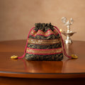 Royal Black and Gold Potli Bag - Madhues