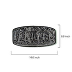 Hand-Carved Pattachitra Art Tray - Procession Scene