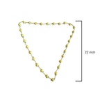 Pastel Yellow and Aqua Beaded Necklace