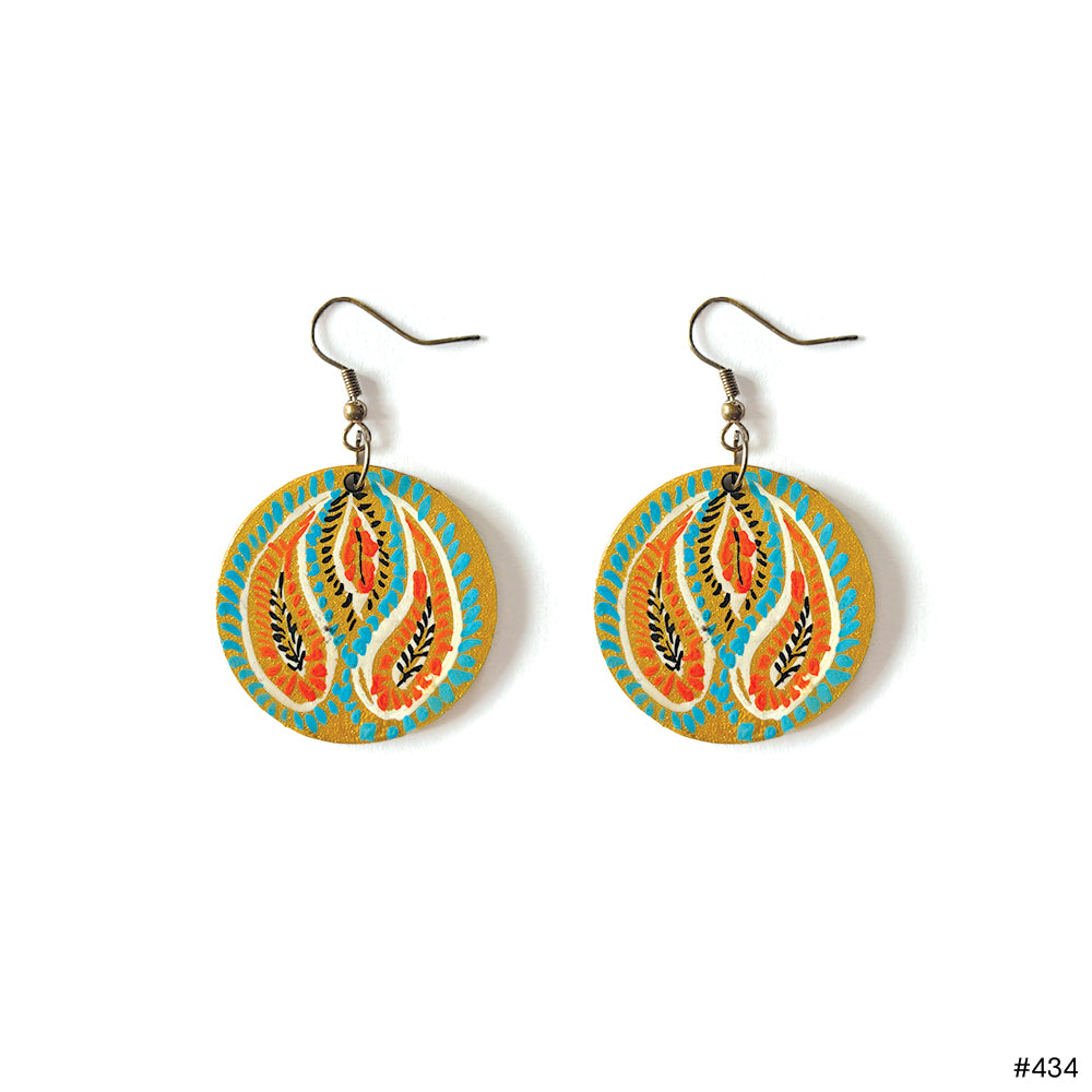 Kashmiri Paisley Drop Earrings - Madhues