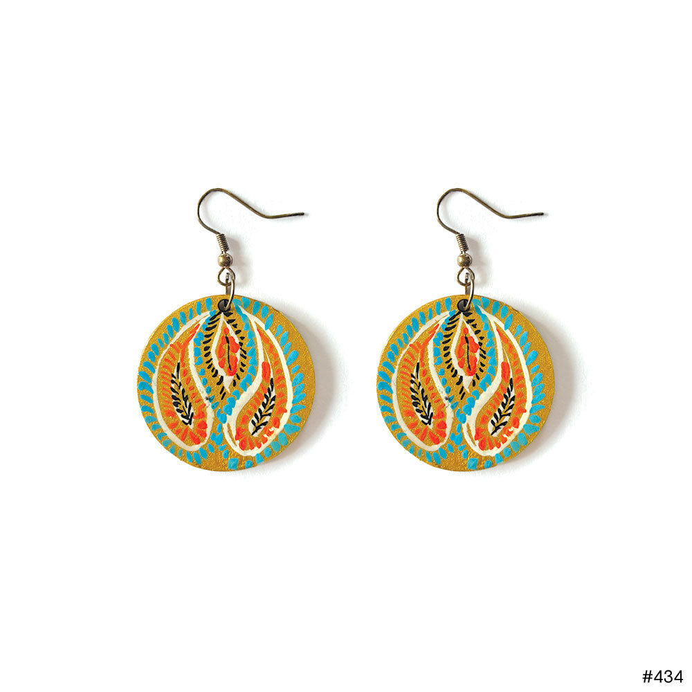 Kashmiri Paisley Drop Earrings