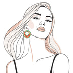 Desert Bloom Dot Earrings - Madhues