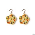 Floral Medallion Earrings - Madhues