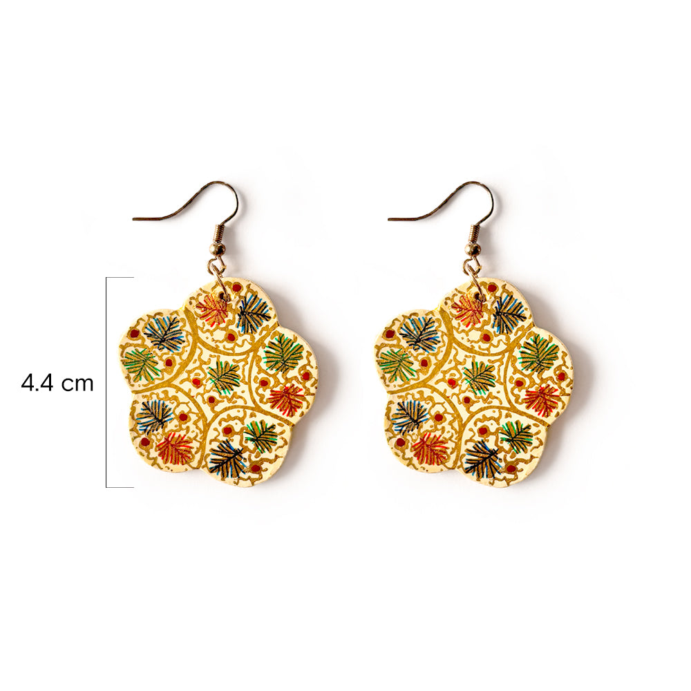 Floral Medallion Earrings - Madhues