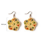 Floral Medallion Earrings - Madhues