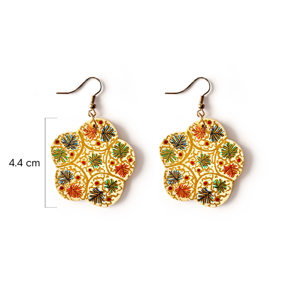 Floral Medallion Earrings - Madhues