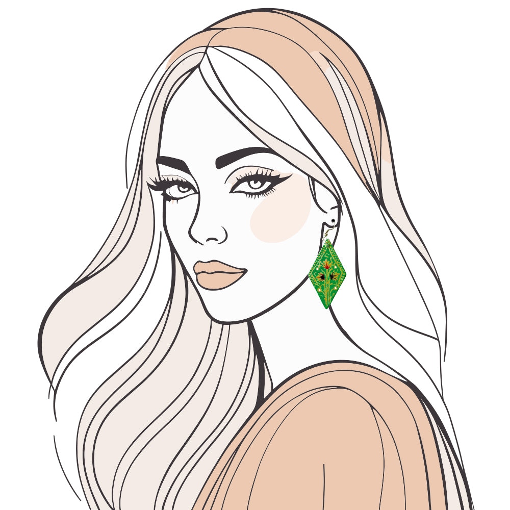 Forest Jewel Drop Earrings - Madhues