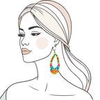 Tropical Kiss Teardrop Earrings - Madhues