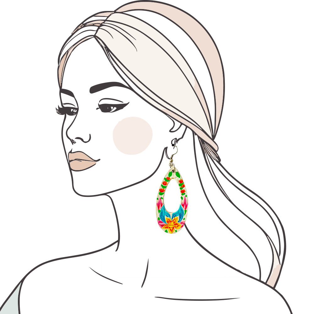 Tropical Kiss Teardrop Earrings - Madhues