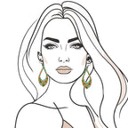 Fiesta Petal Hoop Earrings - Madhues