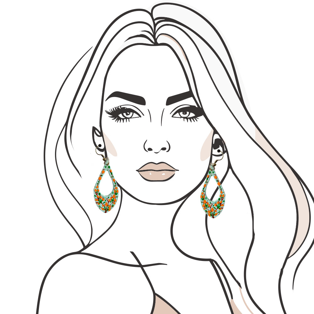 Fiesta Petal Hoop Earrings - Madhues