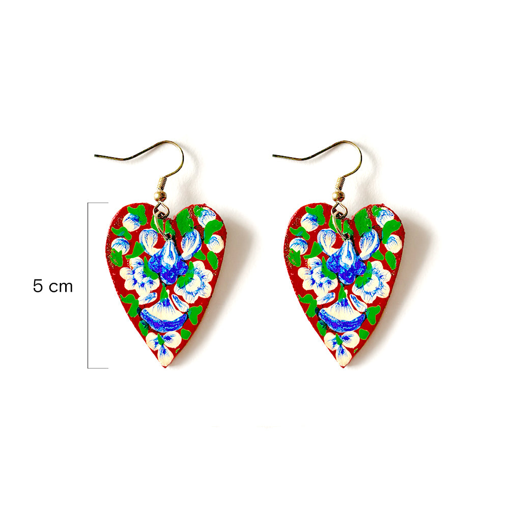 Love Blooms Heart Earrings - Madhues