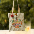 Sweet Harvest Embroidered Tote - Madhues