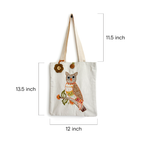 Nocturnal Narratives Embroidered Tote - Madhues