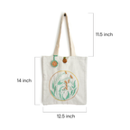 Golden Halo Floral Tote - Madhues