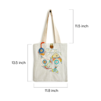 Ocean Whispers Embroidered Tote - Madhues