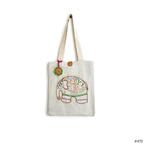 Regal Elephant Embroidered Tote - Madhues