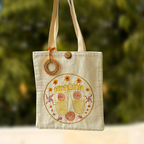 Sacred Steps Embroidered Tote - Madhues