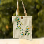 Wildflower Trail Embroidered Tote - Madhues