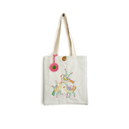 Trio of Tweets Embroidered Tote - Madhues