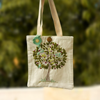 Tree of Life Embroidered Tote - Madhues