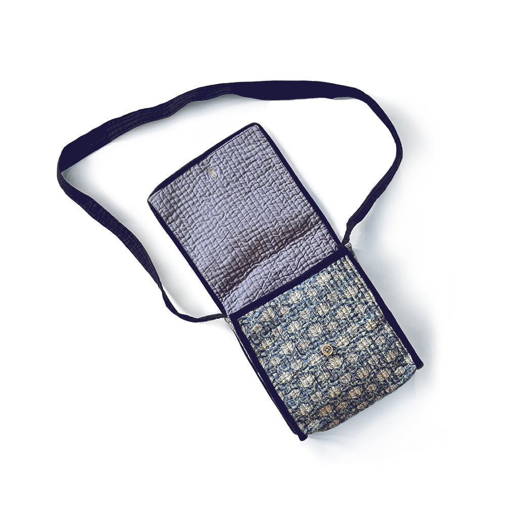 Icy Bloom Quilted Sling Bag - Madhues