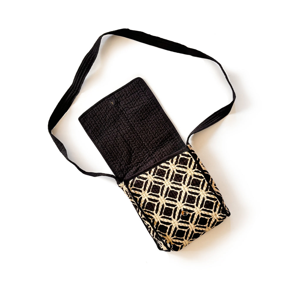 Rustic Bloom Quilted Sling Bag - Madhues