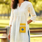 The Sunburst Artisan Jute Phone Sling