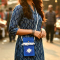 The Ocean Star Artisan Jute Sling Pouch - Madhues