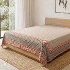 South Cotton Murugan Hand Block Print Bedsheet