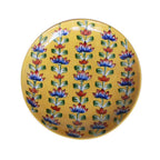 Saffron Lotus Hand-painted Ceramic Platter 