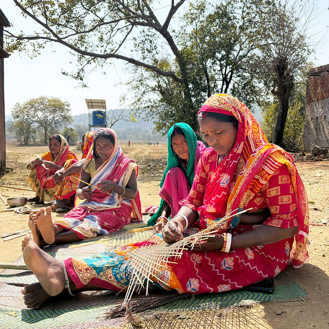 Handcrafted Wooden Paddle Bead Necklace - Earthy Boho Style