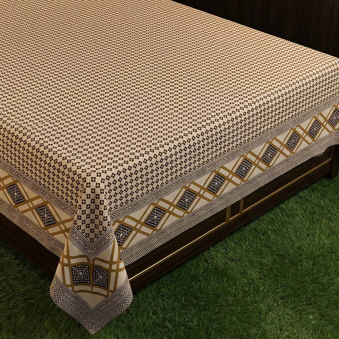 Traditional Block Printed Vegetable Dye Bedsheet