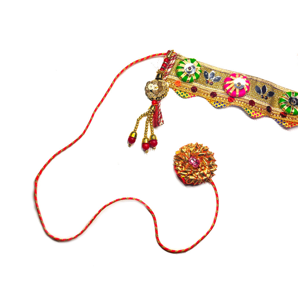 Unique Multicolor Bandarwal with Mirror Work - Madhues