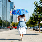 Indigo Paisley Art Umbrella - Madhues