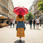 Vibrant Floral Hand-Stitched Parasols - Madhues