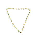 Pastel Yellow and Aqua Beaded Necklace