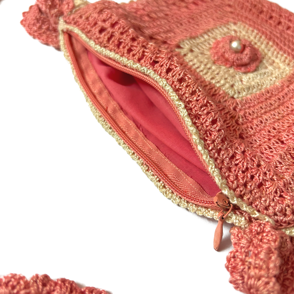 Rosebud Crochet Crossbody Bag - Madhues